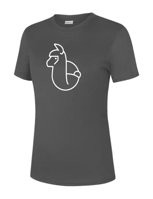  Womens Dark Grey PosiCharge Competitor Tee w/Alpac Logo