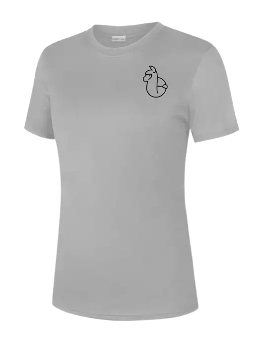  Womens Light Grey PosiCharge Competitor Tee w/Alpac Logo