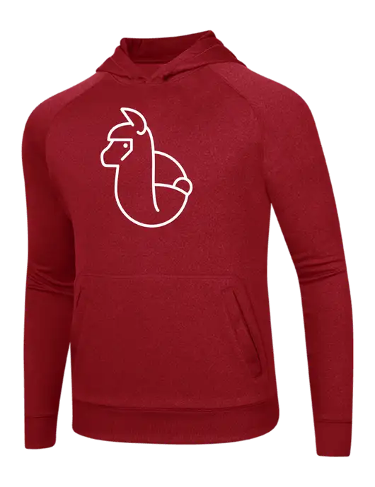 Tech True Red Fleece Hooded Sweatshirt w/Alpac Logo