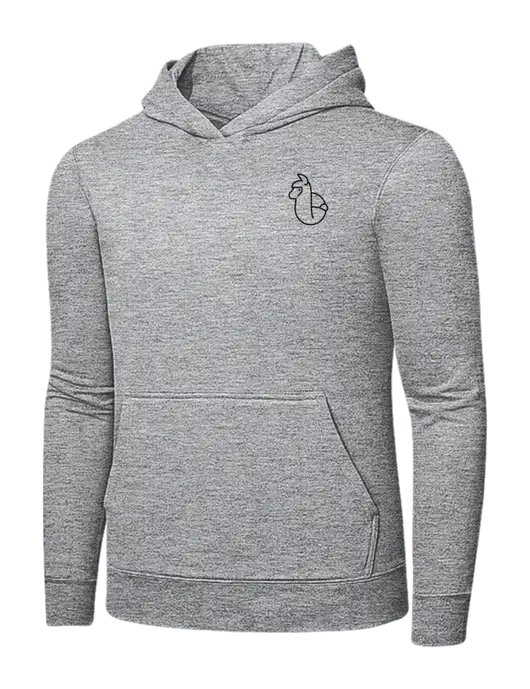 Light Grey Heather 7.8 oz Ring Spun Hooded Sweatshirt w/Alpac Logo