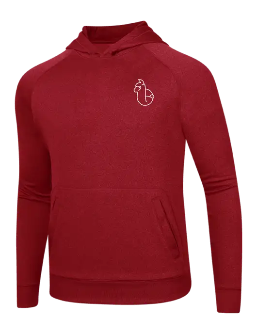 Tech True Red Fleece Hooded Sweatshirt w/Alpac Logo