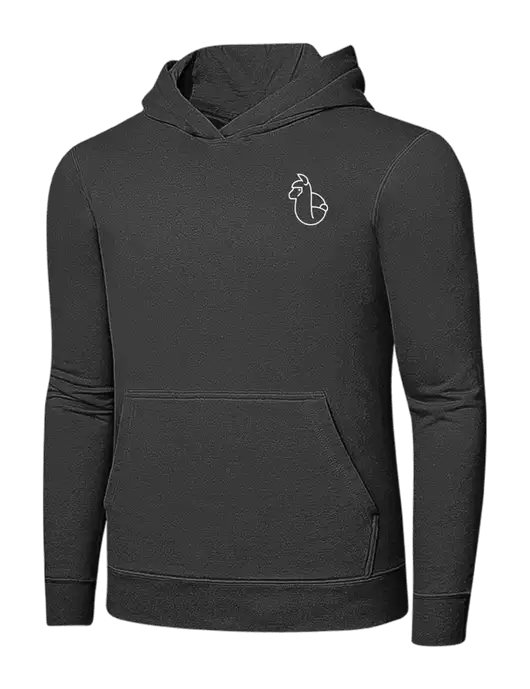 Charcoal 7.8 oz Ring Spun Hooded Sweatshirt w/Alpac Logo