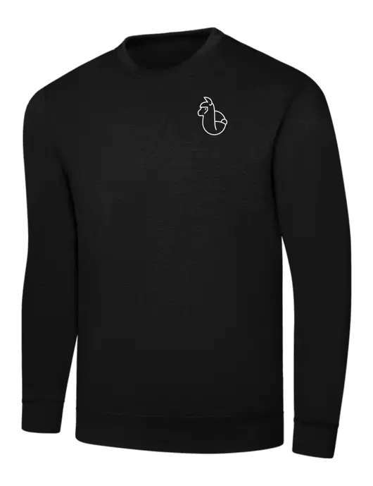Black 7.8 oz Ring Spun Crew Sweatshirt w/Alpac Logo