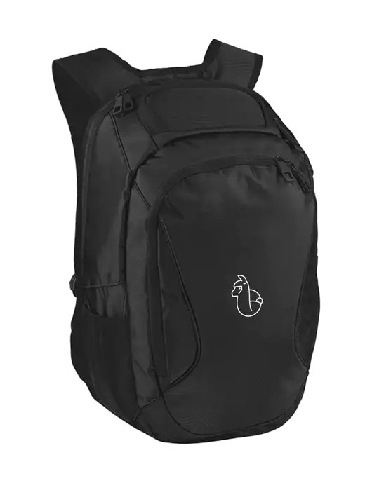 Stealth Black Laptop Backpack w/Alpac Logo