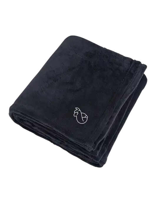 Mountain Lodge Black Blanket w/Alpac Logo