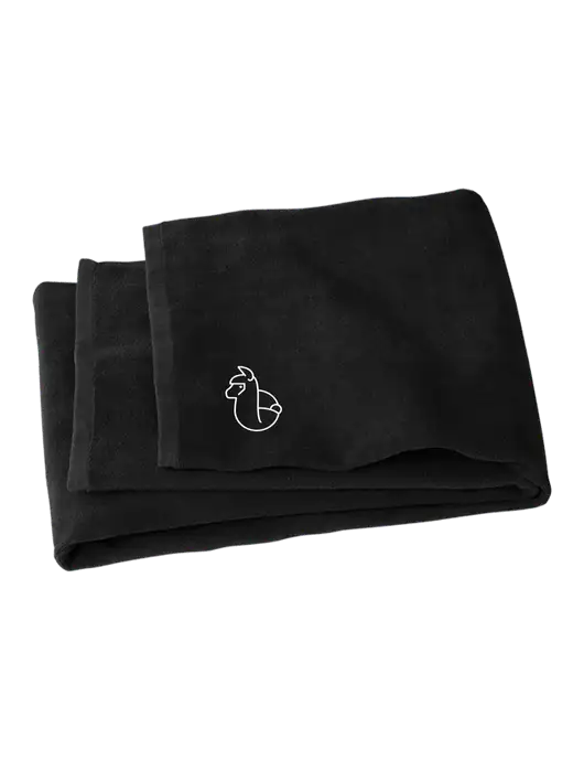 Black Beach Towel w/Alpac Logo