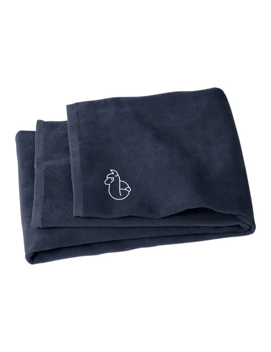 Navy Beach Towel w/Alpac Logo