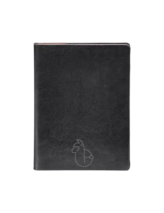 Fabrizio Black Rfid Passport Holder w/Alpac Logo