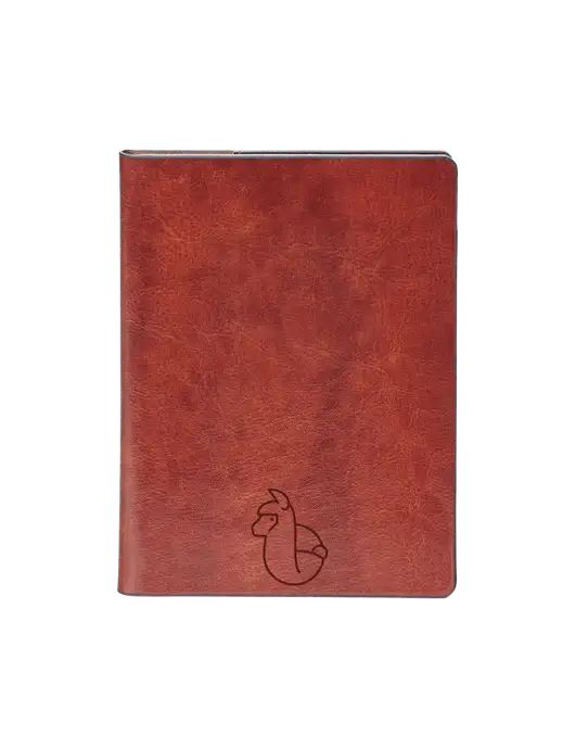 Fabrizio Brown Rfid Passport Holder w/Alpac Logo