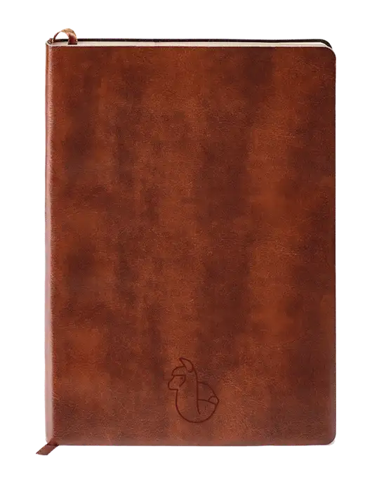 Fabrizio Brown Soft Cover 5.75 x 8.125 Journal w/Alpac Logo
