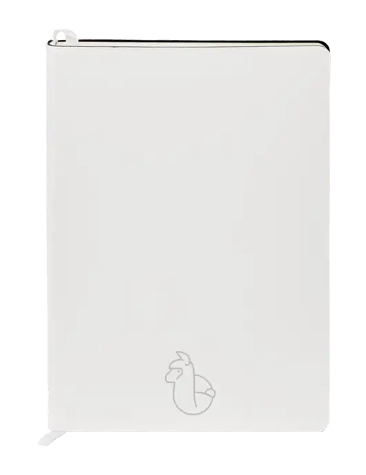 Fabrizio White Soft Cover 5.75 x 8.125 Journal w/Alpac Logo