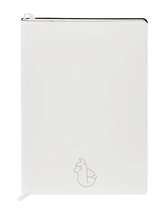 Fabrizio White Soft Cover 5.75 x 8.125 Journal w/Alpac Logo