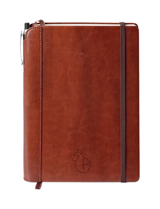 Fabrizio Brown Journal 6.375 x 8.375 Combo w/Alpac Logo