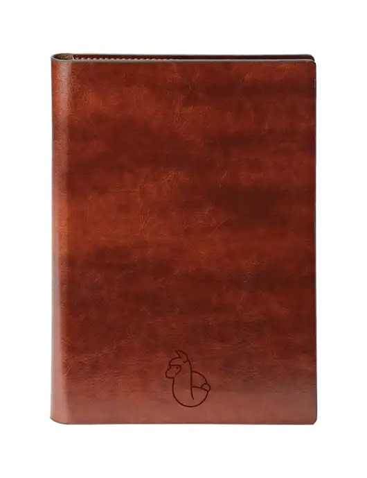 Fabrizio Brown 7 x 9.625 Padfolio & Notepad w/Alpac Logo