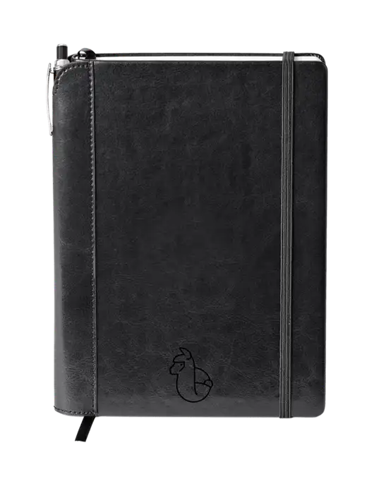 Fabrizio Black Journal 6.375 x 8.375 Combo w/Alpac Logo