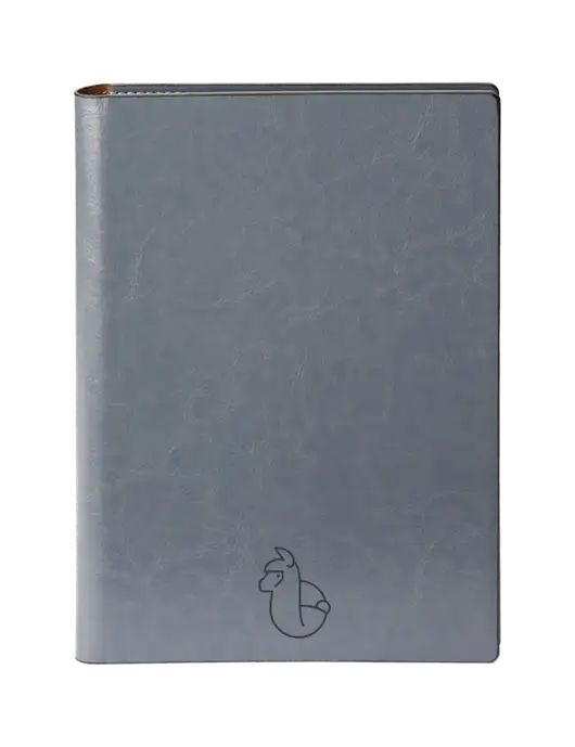 Fabrizio Grey 7 x 9.625 Padfolio & Notepad w/Alpac Logo