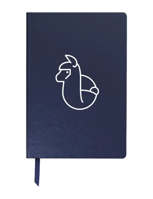 Achieve Navy Hardcover Journal, 5.5 x 8.37 w/Alpac Logo