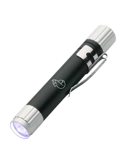Black Aluminum LED Penlight w/Alpac Logo