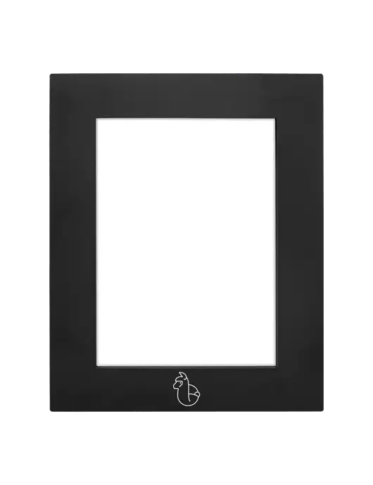 Black Aluminum Photo Frame, 5 x 7 w/Alpac Logo