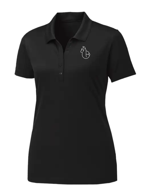 Womens Black PosiCharge Competitor Polo w/Alpac Logo