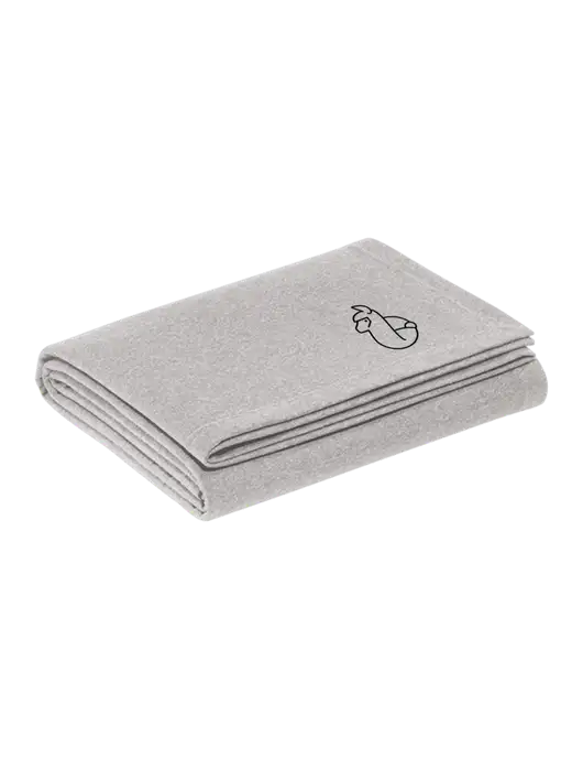 Recycled Light Heather Grey Blanket w/Alpac Logo