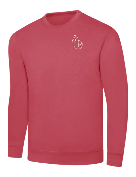 Heather Red 7.8 oz Ring Spun Crew Sweatshirt w/Alpac Logo