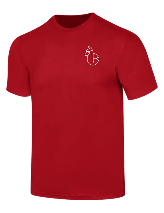 Simply Soft Red 4.5oz  Poly/Combed Ring Spun Cotton T-Shirt w/Alpac Logo