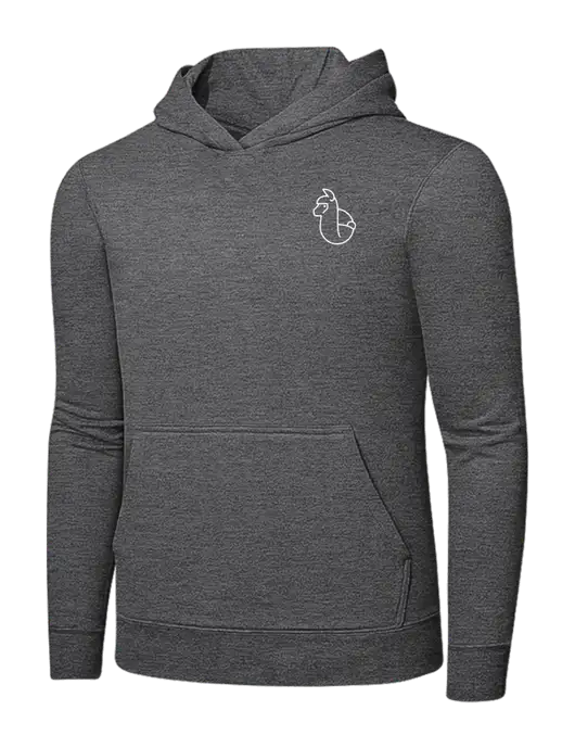 Graphite Heather 7.8. oz Ring Spun Hooded Sweatshirt w/Alpac Logo