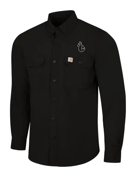 Carhartt Force Black Solid Long Sleeve Shirt w/Alpac Logo