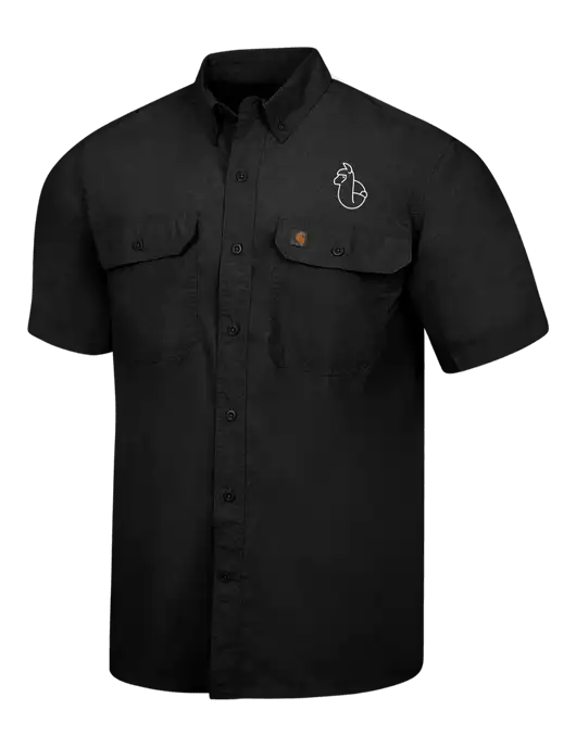 Carhartt Force Black Solid Short Sleeve Shirt w/Alpac Logo