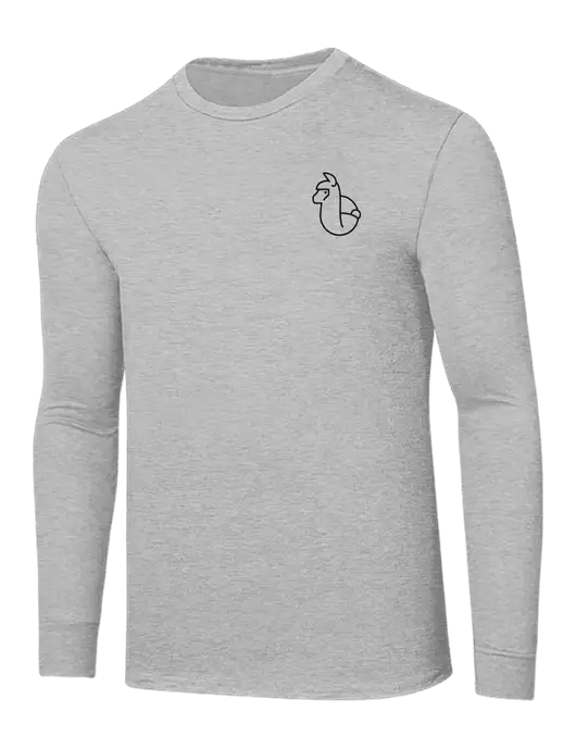 Core Blend Light Grey Heather Long Sleeve Tee w/Alpac Logo