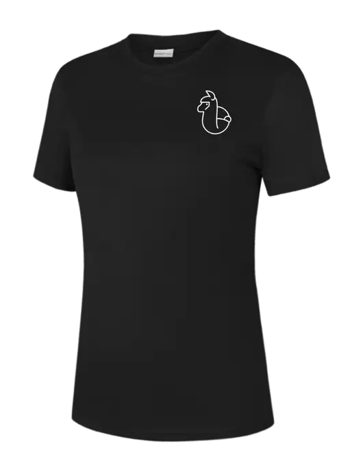  Womens Black PosiCharge Competitor Tee w/Alpac Logo