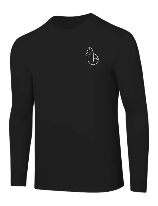 Core Blend Black Long Sleeve Tee w/Alpac Logo