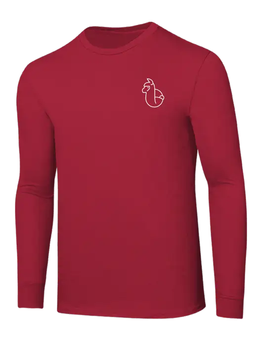 Core Blend Red Long Sleeve Tee w/Alpac Logo