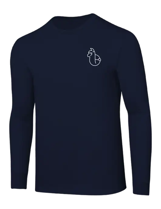 Core Blend Navy Long Sleeve Tee w/Alpac Logo
