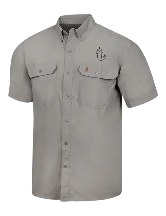 Carhartt Force Light Grey Solid Short Sleeve Shirt w/Alpac Logo
