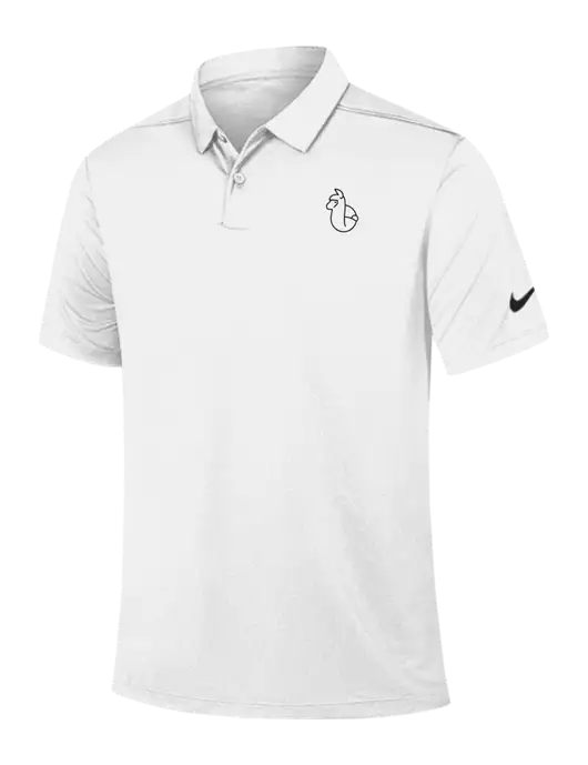 Nike White Dry Essential Solid Polo w/Alpac Logo