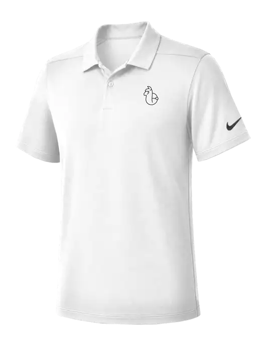 Nike White Dry Essential Solid Polo w/Alpac Logo