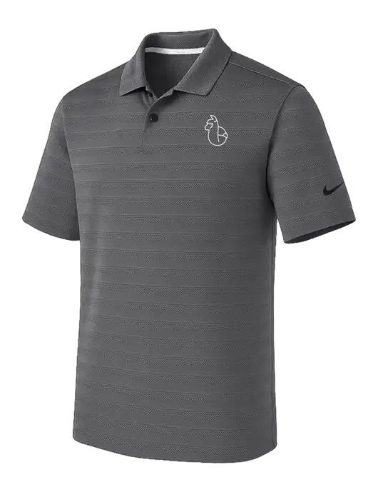 Nike Dark Medium Grey Dri-FIT Vapor Jacquard Polo w/Alpac Logo