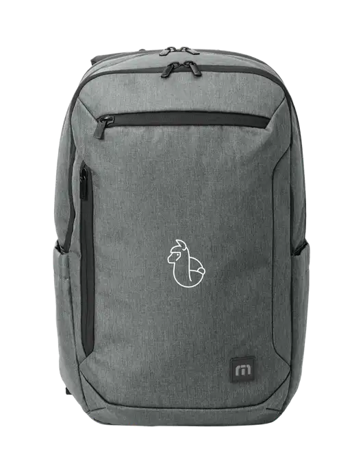 TravisMathew Medium Grey Heather Duration Backpack w/Alpac Logo