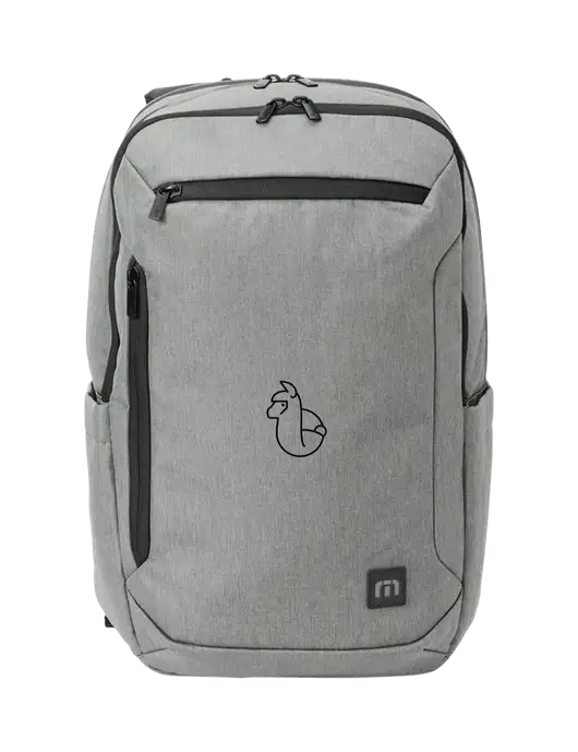 TravisMathew Light Grey Heather Duration Backpack w/Alpac Logo