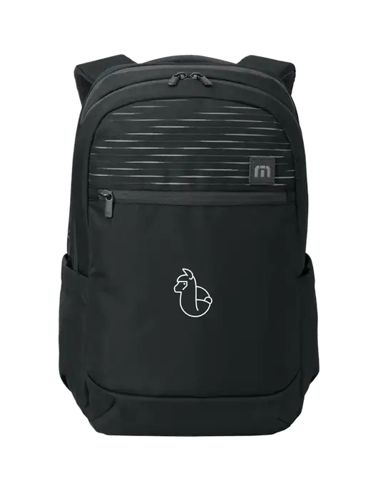 TravisMathew Black Approach Backpack w/Alpac Logo