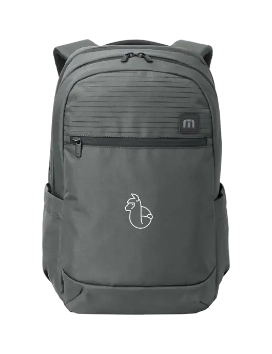 TravisMathew Dark Medium Grey Approach Backpack w/Alpac Logo