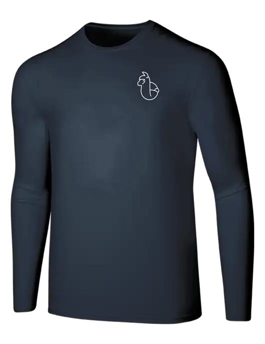 Seriously Soft Navy Long Sleeve T-Shirt w/Alpac Logo
