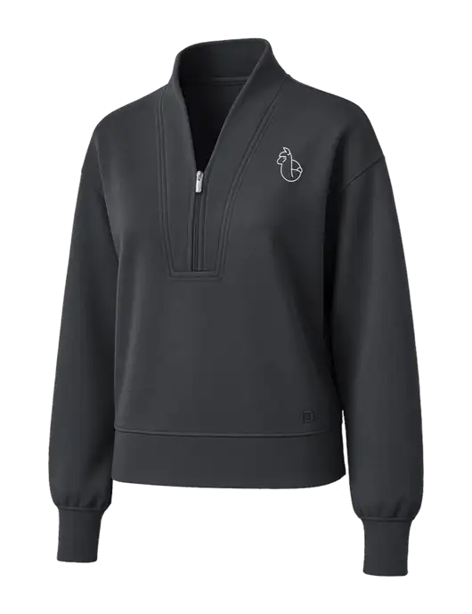 OGIO Womens Dark Grey Transcend 1/4-Zip w/Alpac Logo