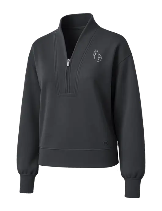 OGIO Womens Dark Grey Transcend 1/4-Zip w/Alpac Logo