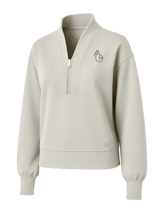 OGIO Womens Ivory Transcend 1/4-Zip w/Alpac Logo