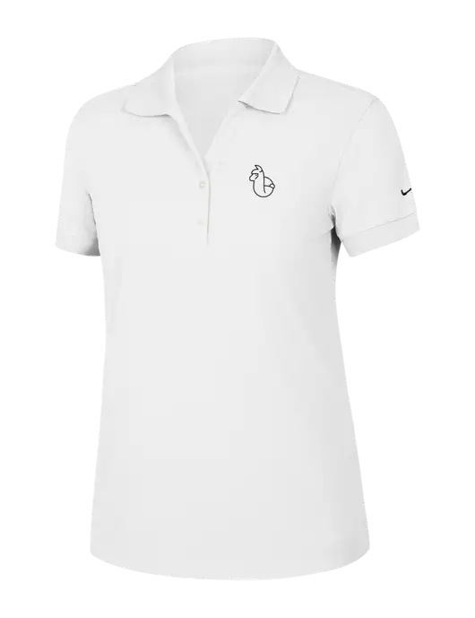 Nike Womens Dri-FIT Classic White Polo w/Alpac Logo