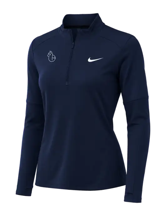 Nike Dark Navy Womens Dri-FIT Element 1/2-Zip Pullover w/Alpac Logo