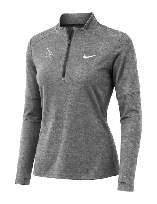 Nike Black Heather Womens Dri-FIT Element 1/2-Zip Pullover w/Alpac Logo
